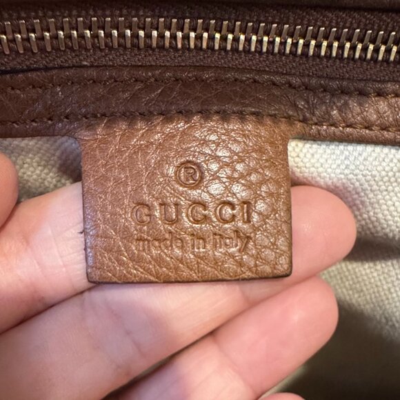 ๐ Gucci Bree Brown Leather Dome Satchel Bag | Authentic | Gently Used - Picture 13 of 16